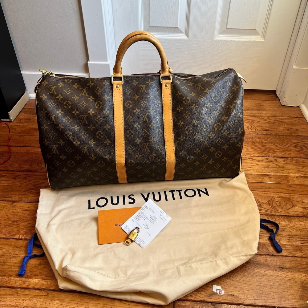 Louis Vuitton Keepall 55 Brown Luggage